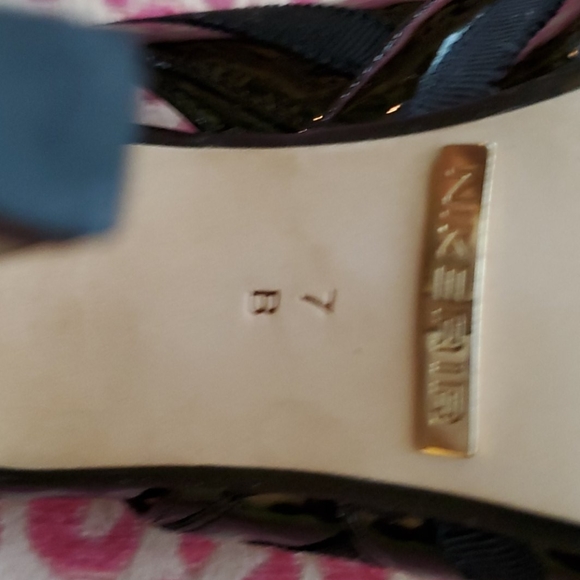 Cole Haan Nike Air Black Patent Open Toe Sling Bac - Picture 8 of 9